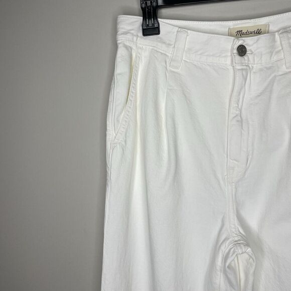 MADEWELL Harlow Wide Leg Jeans Women 27 Airy Denim Tile White NO670 - Picture 5 of 16